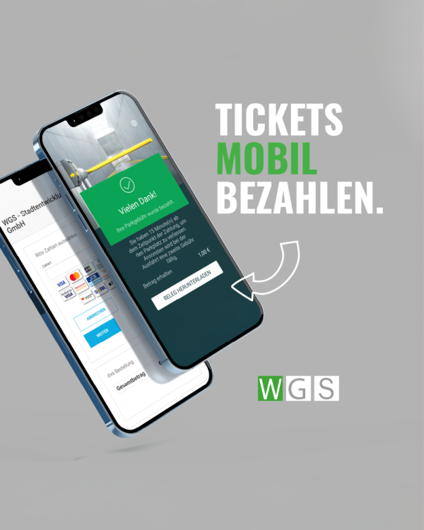 Tickets mobil bezahlen.